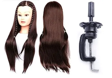 Glan Professional Synthetic Hair Dummy Mannequin Doll For Hair Styling Practice